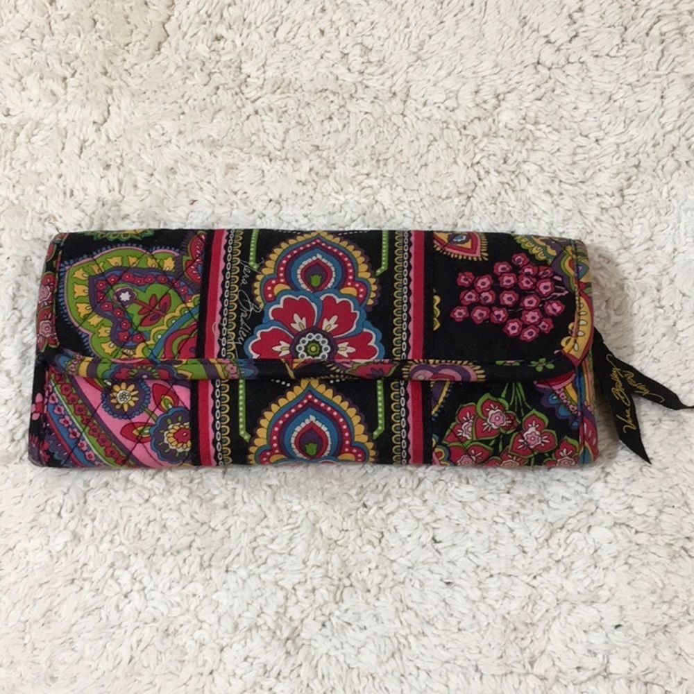Vera Bradley floral trifold wallet